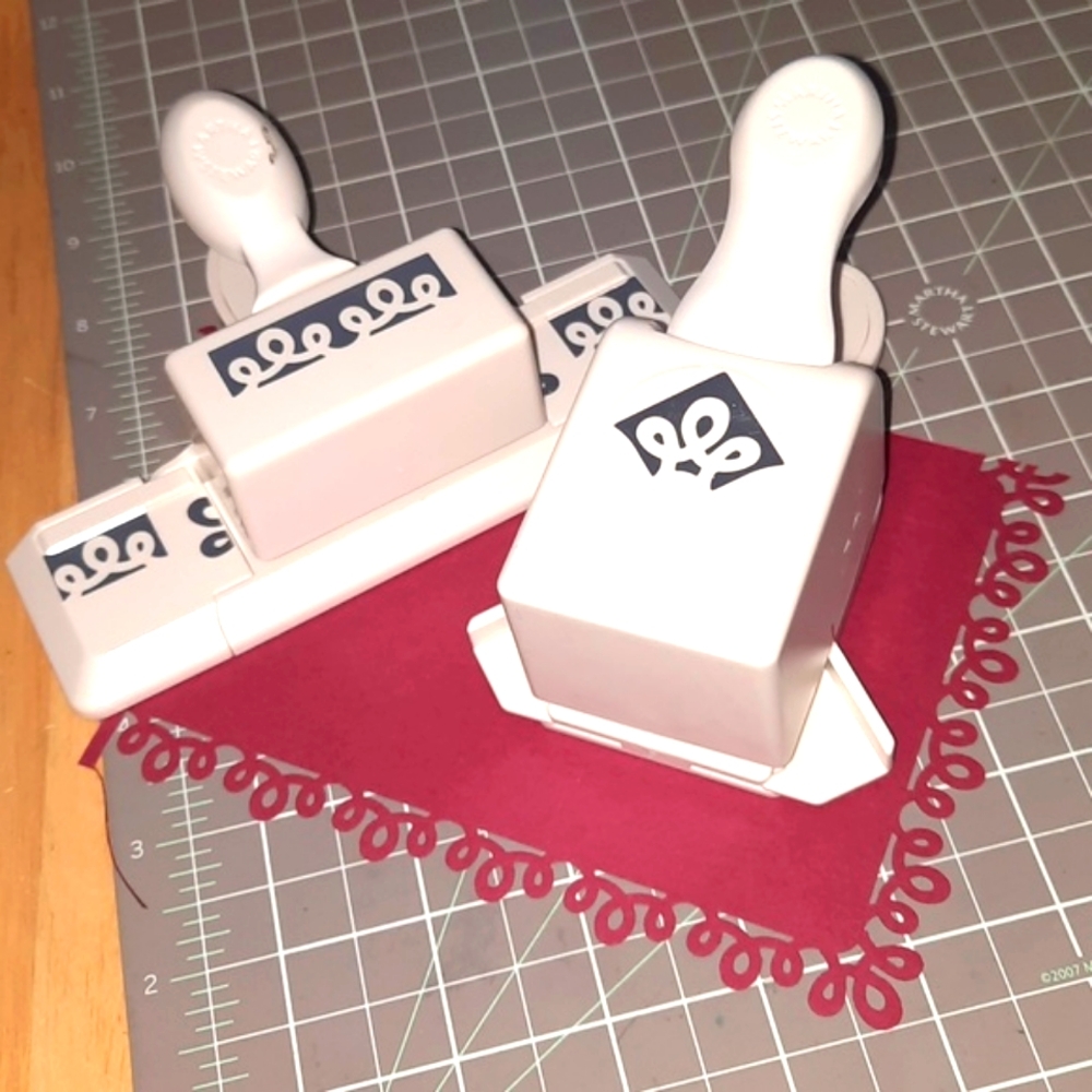 Ribbon Loop Punch around the edge punch set.